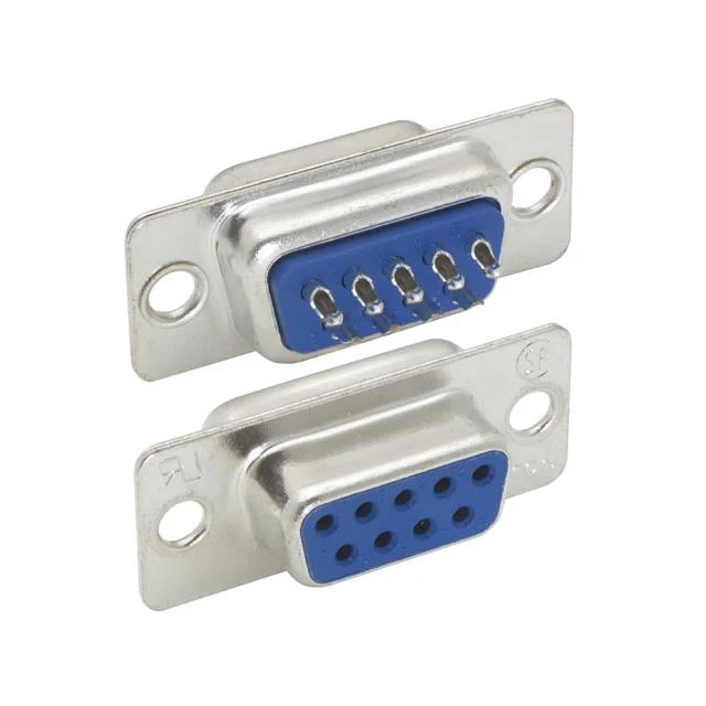 DB9 Pin D-Sub Solder Type Female Connector for Data Communication (DB9 Female Serial Connector) image 1