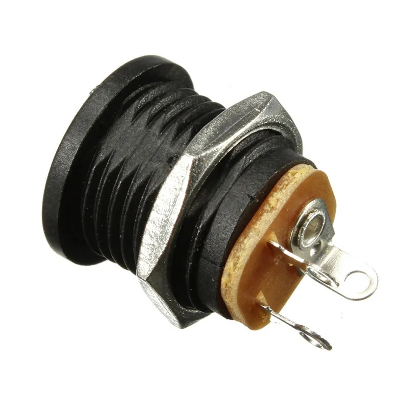 2.1 x 5.5mm DC-022 Female Panel Mount DC Power Jack Socket (Brass Connector) image 2