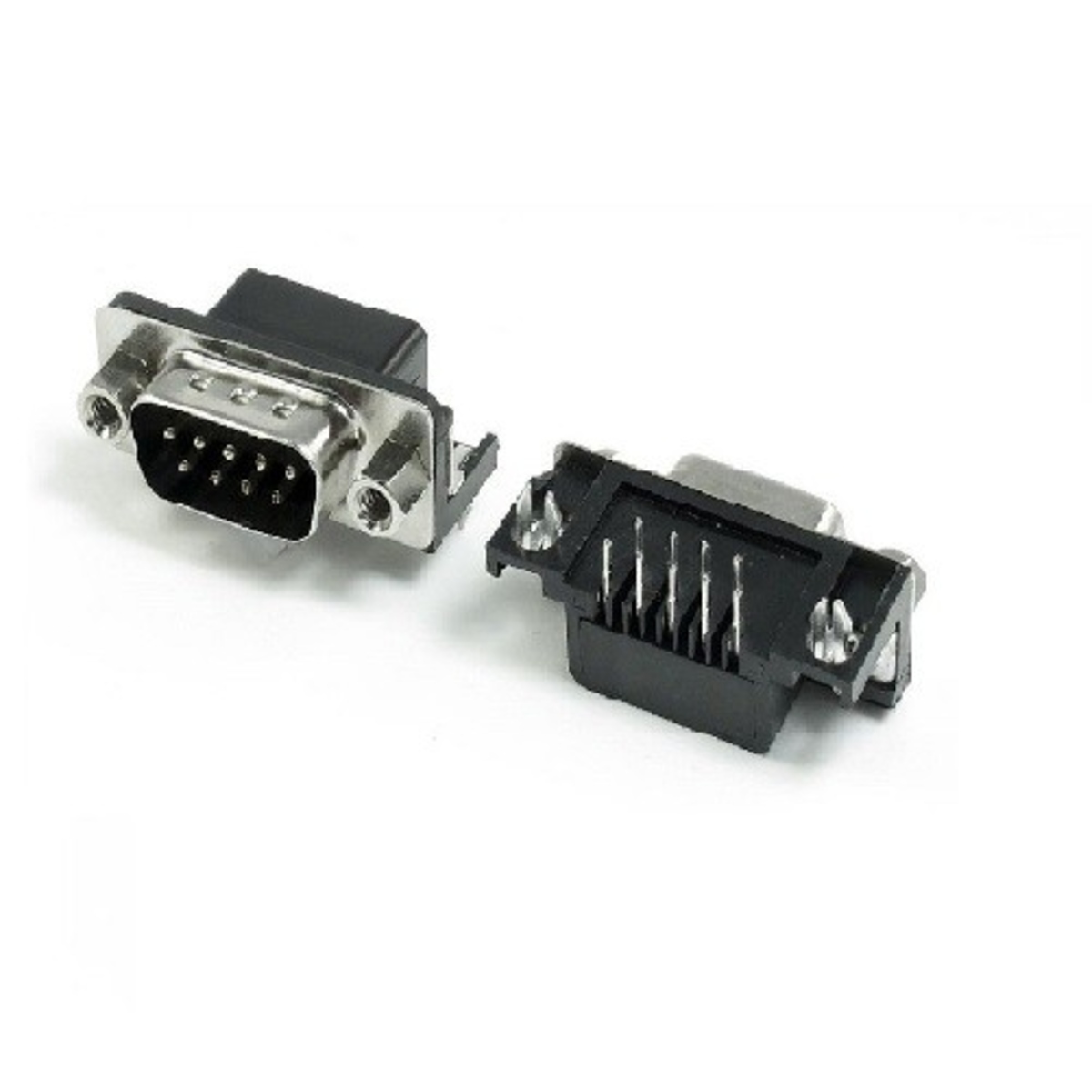 DB9 Pin D-Sub Right Angle Male Connector (9 Pin D Sub PCB Connector) image 1