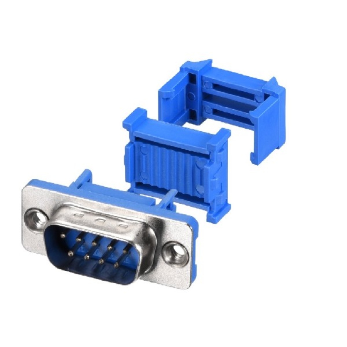 DB9 Pin D-Sub IDC Crimp Type Male Connector for Ribbon Cable (9 Pin IDC Male Connector) image 1