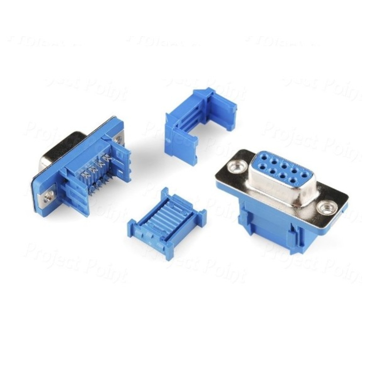DB9 Pin D-Sub IDC Crimp Type Female Connector for Ribbon Cable (9 Pin IDC Female Connector) image 1