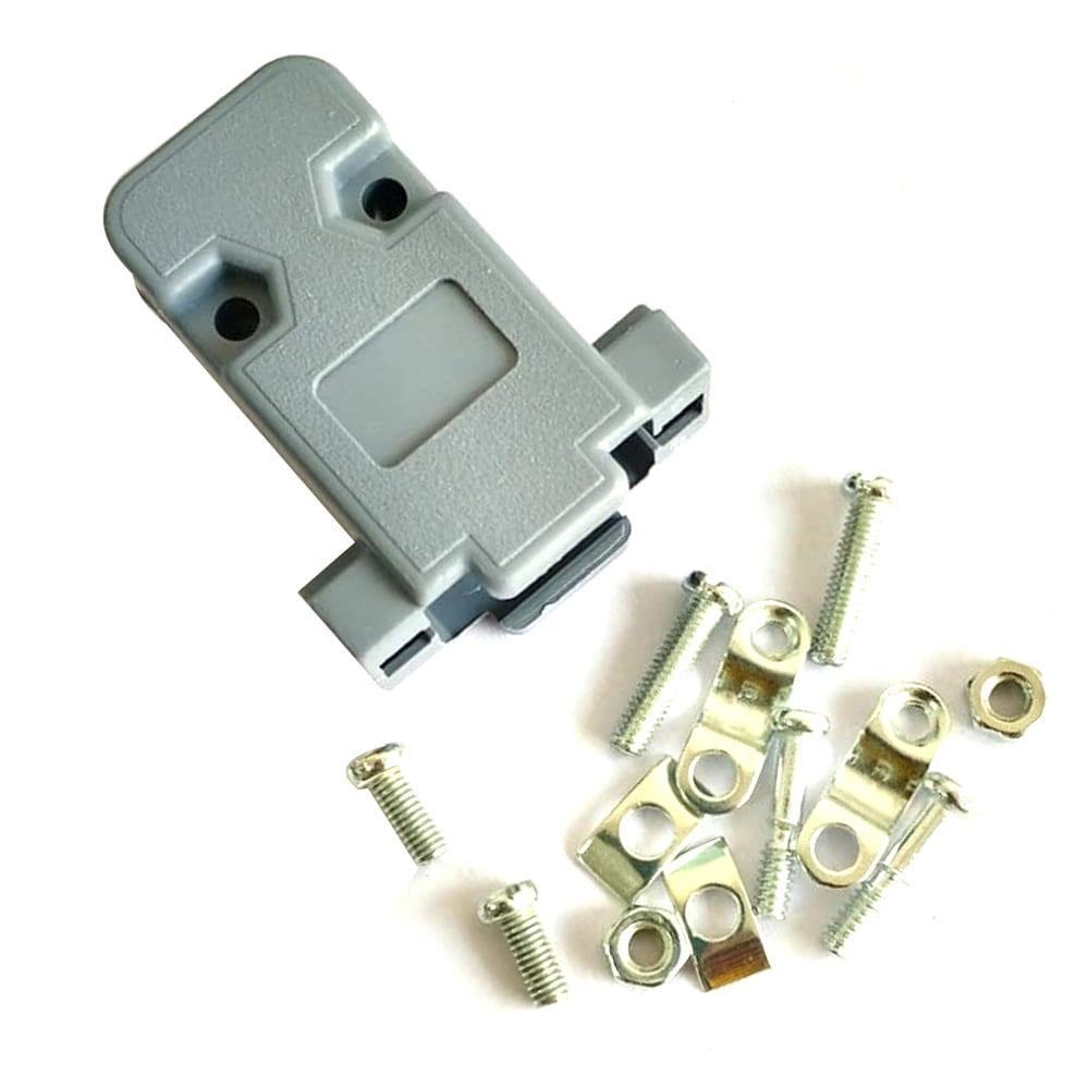 9 Pin D-Sub Connector Dust Cover Grey Plastic Protective Cap (DB9 Connector Protection Cover) image 4