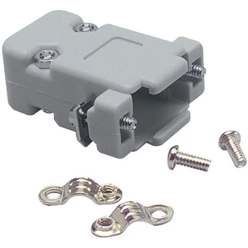 9 Pin D-Sub Connector Dust Cover Grey Plastic Protective Cap (DB9 Connector Protection Cover) image 1