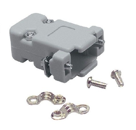 9 Pin Plastic Grey Dust Cover for D Sub Connector Protection (9 Pin Dust Cover) image 1