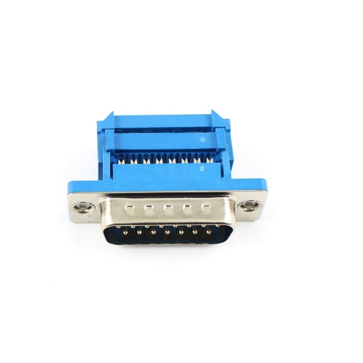 DB15 Pin 2 Row D-Sub IDC Crimp Type Male Connector Ribbon Cable Connector (DB15 IDC Male Connector) image 1