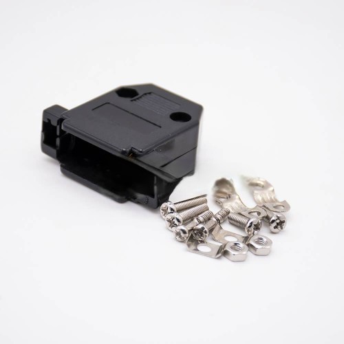 15 Pin Plastic Black Dust Cover D Sub Connector Protection Cap (15 Pin Dust Cover) image 1