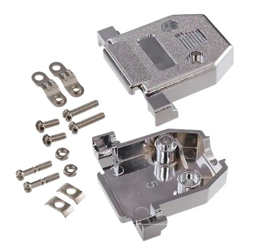15 Pin Chrome Plated D Sub Dust Cover Connector Protection Cap (15 Pin Dust Cover) image 1