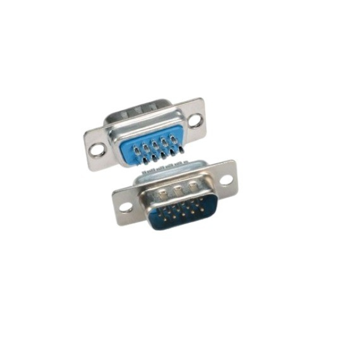 DB15 Pin VGA 3 Row D-Sub Solder Type Male Connector VGA Interface Connector (HD15 VGA Male Connector) image 1