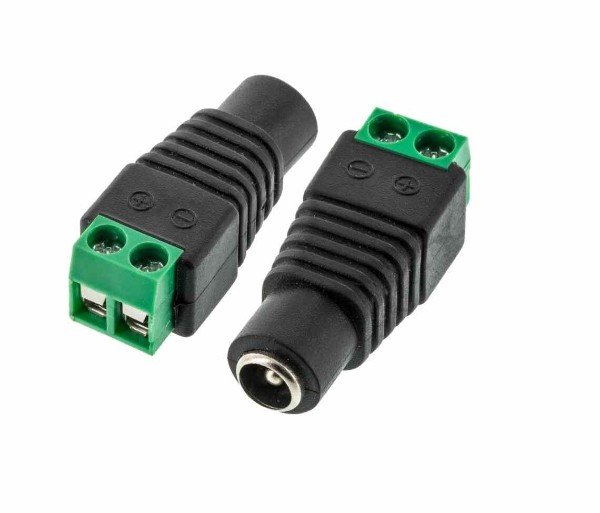 DC Power Jack Female Connector with 2 pin Screw Terminal-2.1x5.5mm image 1