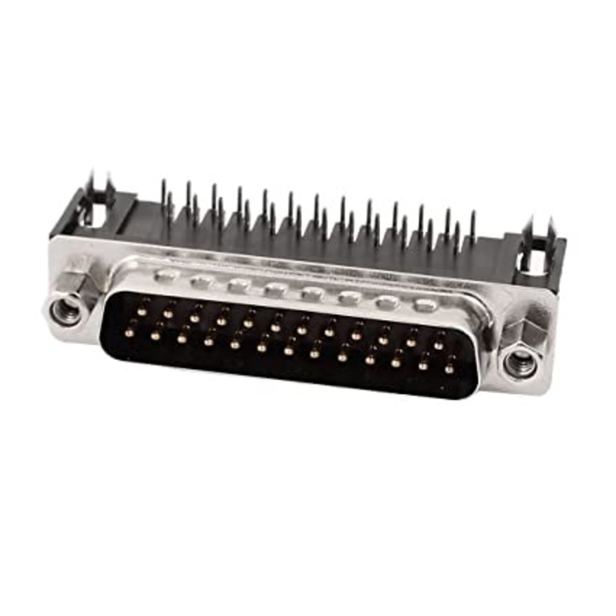 DB25 Right Angle Male Connector (25 Pin D-Sub PCB Mount) image 1