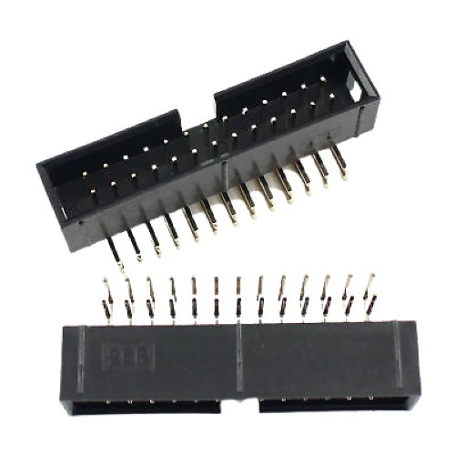 26 Pin FRC IDC Box Header Right Angle Male Connector 13x2 Pin 2.54mm PCB Header (26 Pin IDC Header) image 1