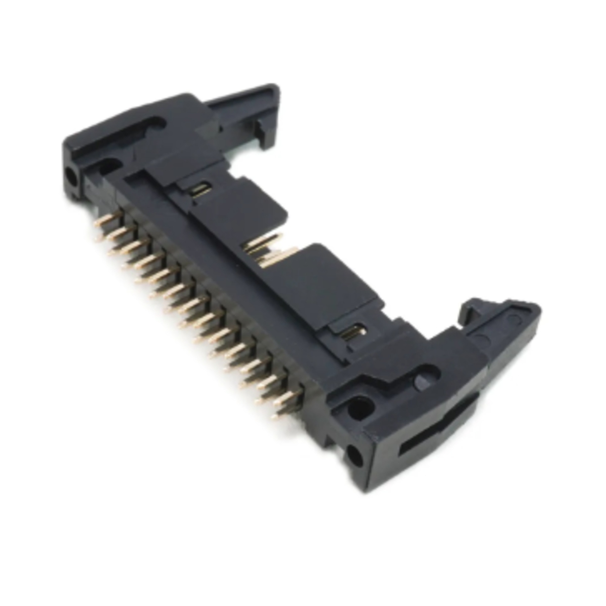 26 Pin FRC/IDC Straight Male Header Connector with Lock 13x2 Pin 2.54mm (Box Header Connector) image 1