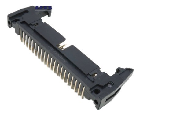 40 Pin FRC/IDC Right Angle Male Header Connector with Lock 20x2 Pin 2.54mm (Box Header Connector) image 1
