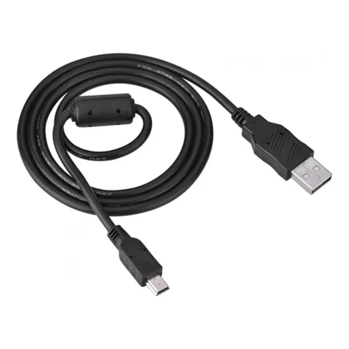 USB 2.0 Type A Male to Mini USB Type B 5 Pin Cable with Ferrite Filter 1.5 Meter (USB Data Cable) image 1
