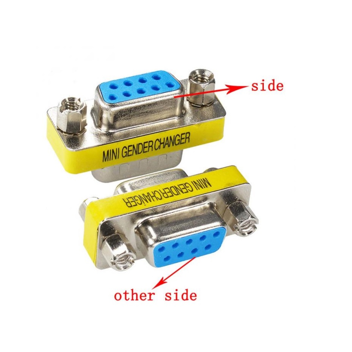 9 Pin Female to Female Mini Gender Changer D Sub Adapter Connector (DB9 Gender Changer) image 3
