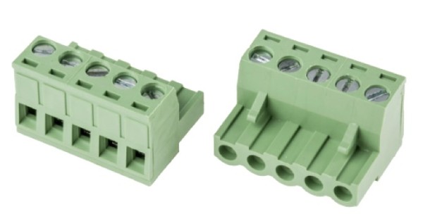 XY2500 - 5 Pin 5.08mm Right Angle Pluggable Screw Terminal Female Connector image 1