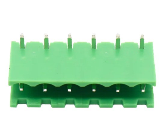 XY2500 - 6 Pin 5.08mm Right Angle Pluggable Terminal  Open male Connector  image 1