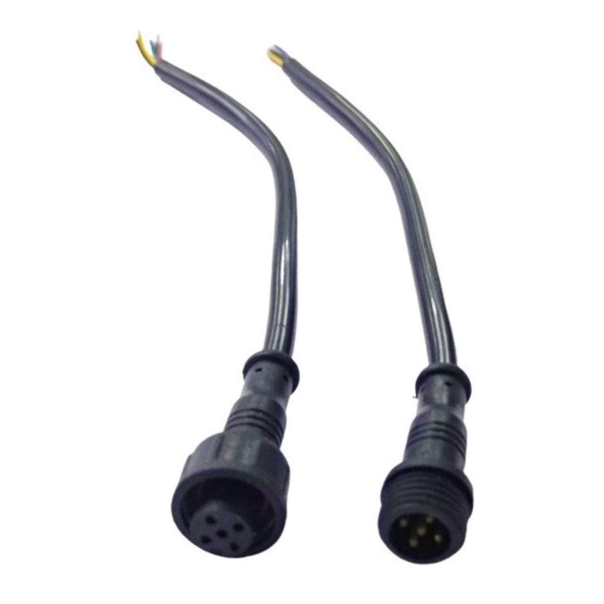 M12 5 Pin Waterproof Connector Male 12mm to Female 8mm with 20cm Cable image 1