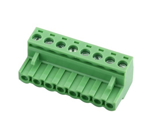 XY2500 - 8 Pin 5.08mm Right Angle Pluggable Screw Terminal  Female Connector image 1