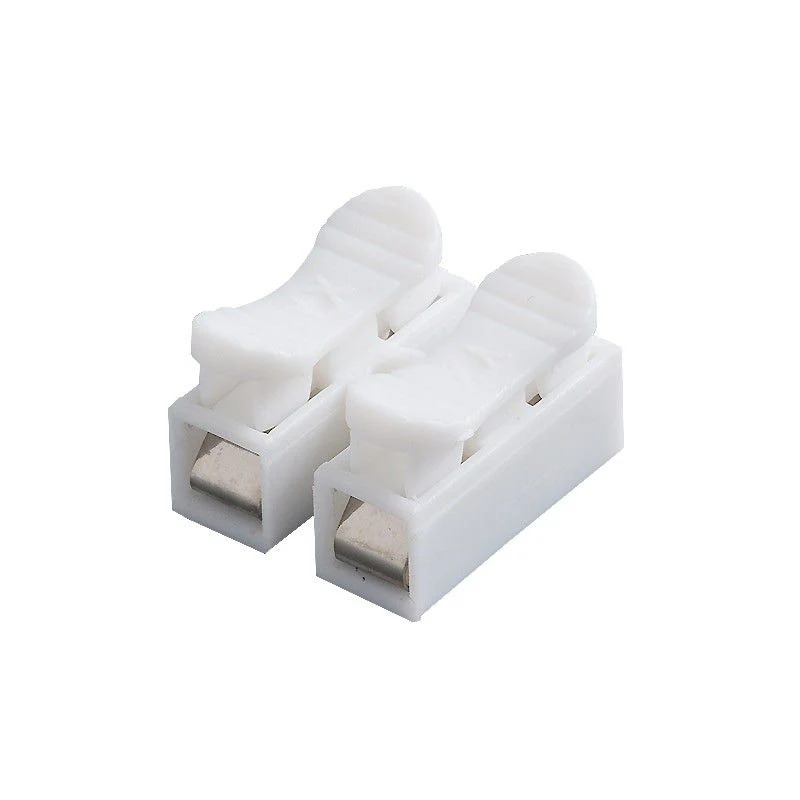 2 Way CH-2 Wiring Press Type Terminal Block Connector (Push Wire Connector) image 1