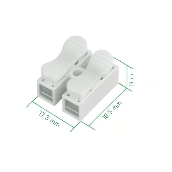 2 Way CH-2 Wiring Press Type Terminal Block Connector (Push Wire Connector) image 2