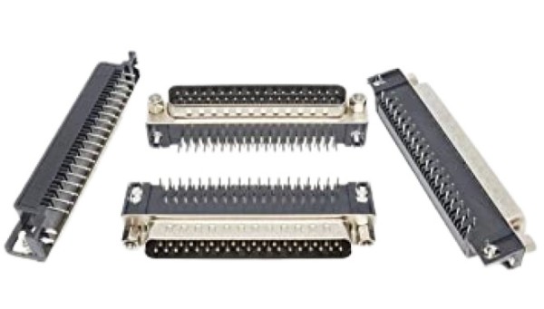 DB37 Pin D-Sub Right Angle Male Connector (37 Pin D Sub PCB Connector) image 1