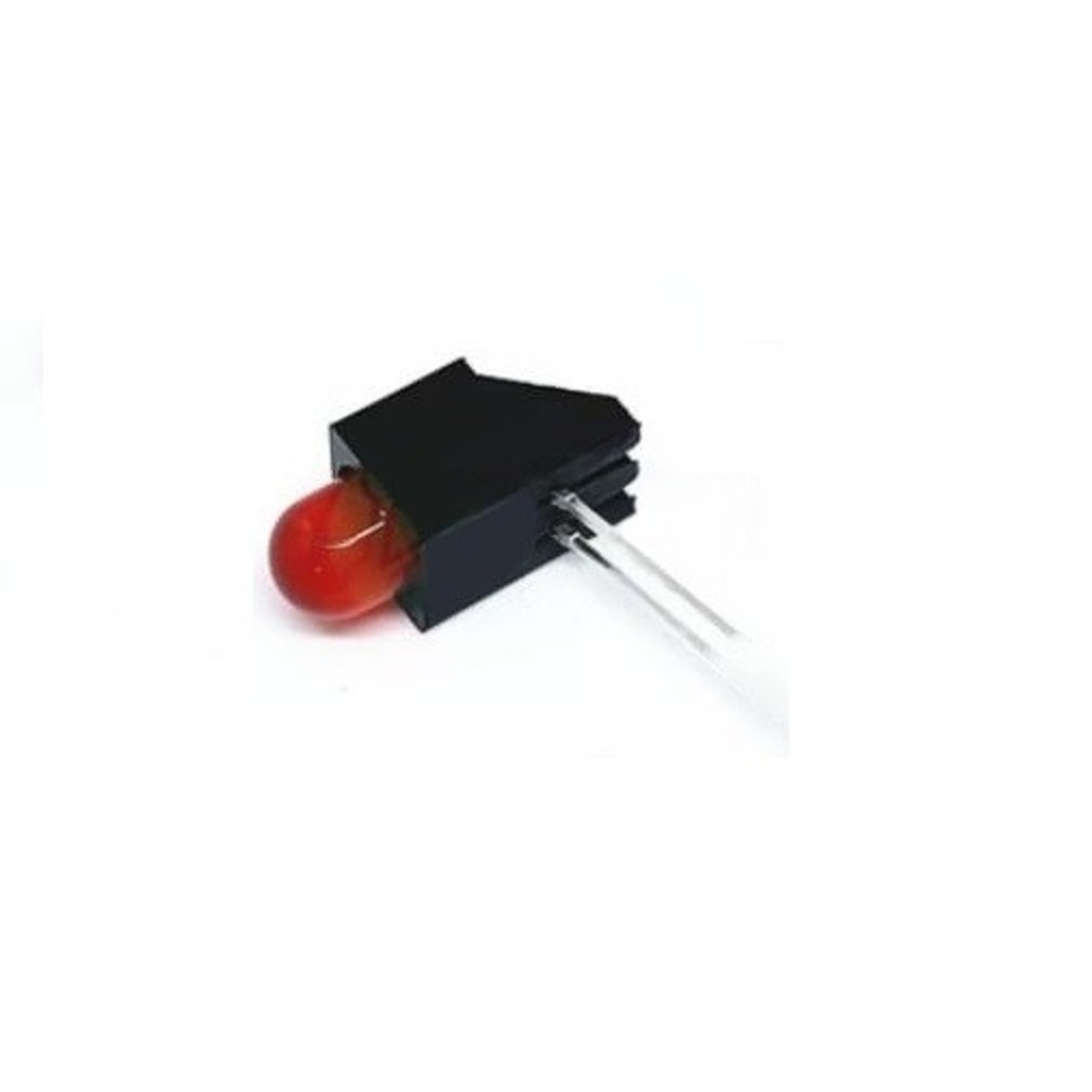 5mm Red LED with Right Angle PCB Mount Holder (Red Indicator LED) image 1