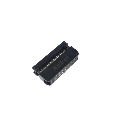 Neltron 16 Pin FRC IDC Female Connector 8x2 Pin 2.54mm Ribbon Cable Connector (16 Pin IDC Connector) image 1