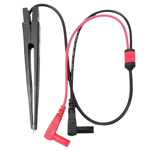 SMD Tweezers with Multimeter Test Clip Probe (SMD Component Testing Tweezer) image 1