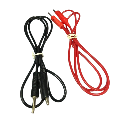 4mm Banana Plug to Alligator Crocodile Cable Red Black Test Probes Pair (Test Lead Cable) image 1