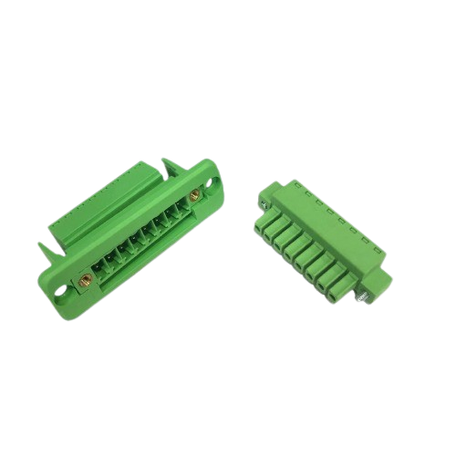 8 Pin 3.81mm Through Wall Mount Cable Pluggable Terminal Male Female Pair (Pluggable Terminal Connector) image 1