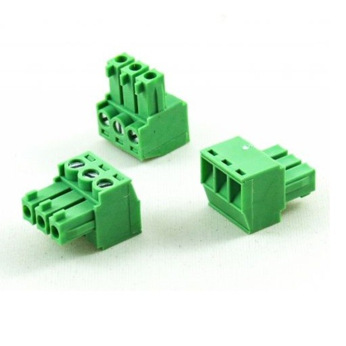 XY2500 3 Pin 3.81mm Right Angle Pluggable Screw Terminal Female Connector (PCB Terminal Block Connector) image 1
