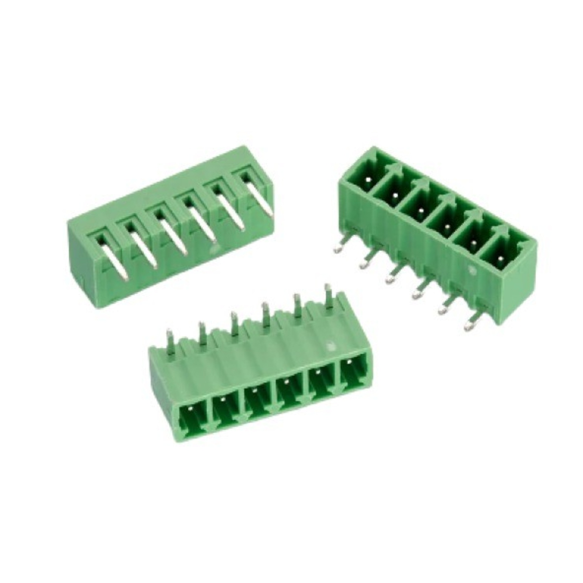 XY2500 6 Pin 3.81mm Right Angle Pluggable Terminal Closed Male Connector (PCB Terminal Block) image 1