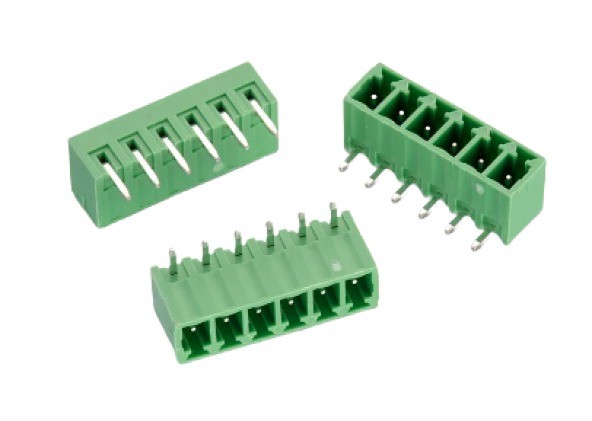 XY2500 - 6 Pin 3.81mm Right Angle Pluggable Terminal Close Male Connector   image 1