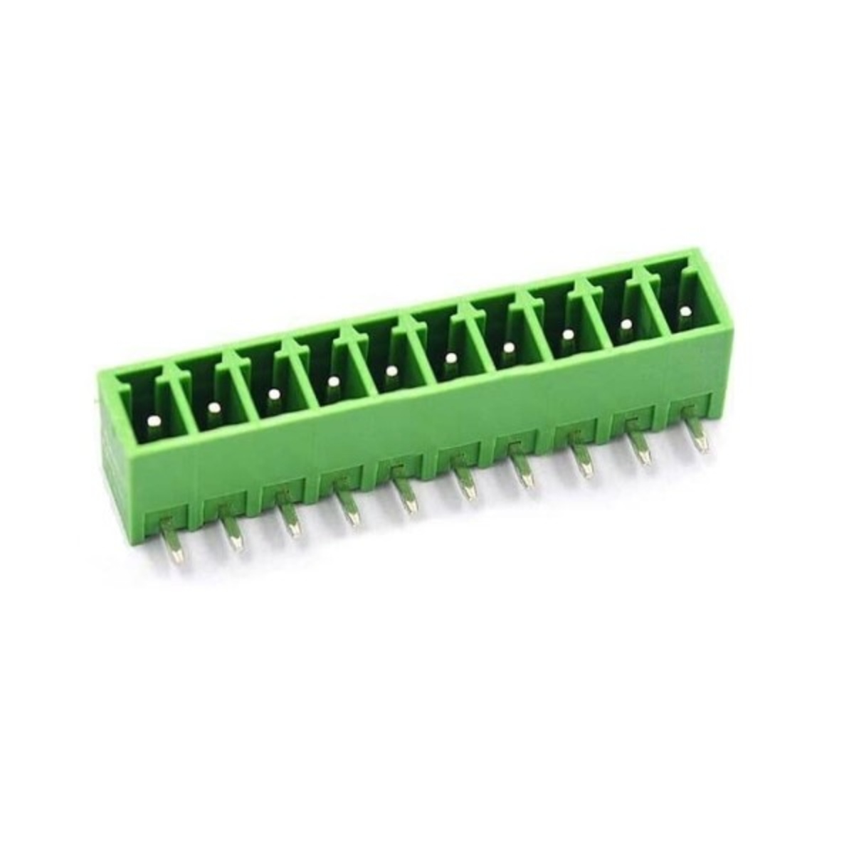 XY2500 10 Pin 3.81mm Right Angle Pluggable Terminal Closed Male Connector (PCB Terminal Block) image 1