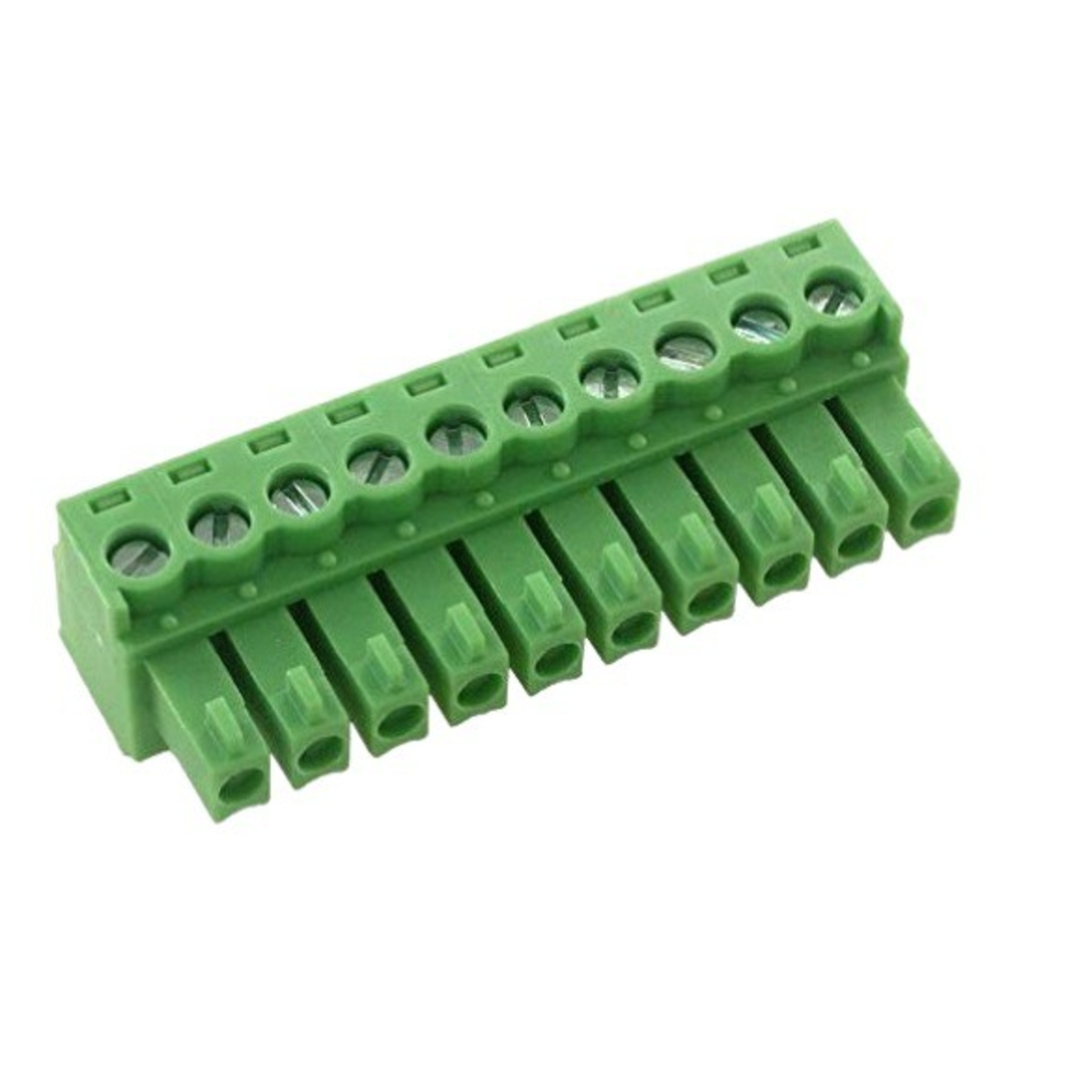 XY2500 10 Pin 3.81mm Right Angle Pluggable Screw Terminal Female Connector (PCB Terminal Block Connector) image 1