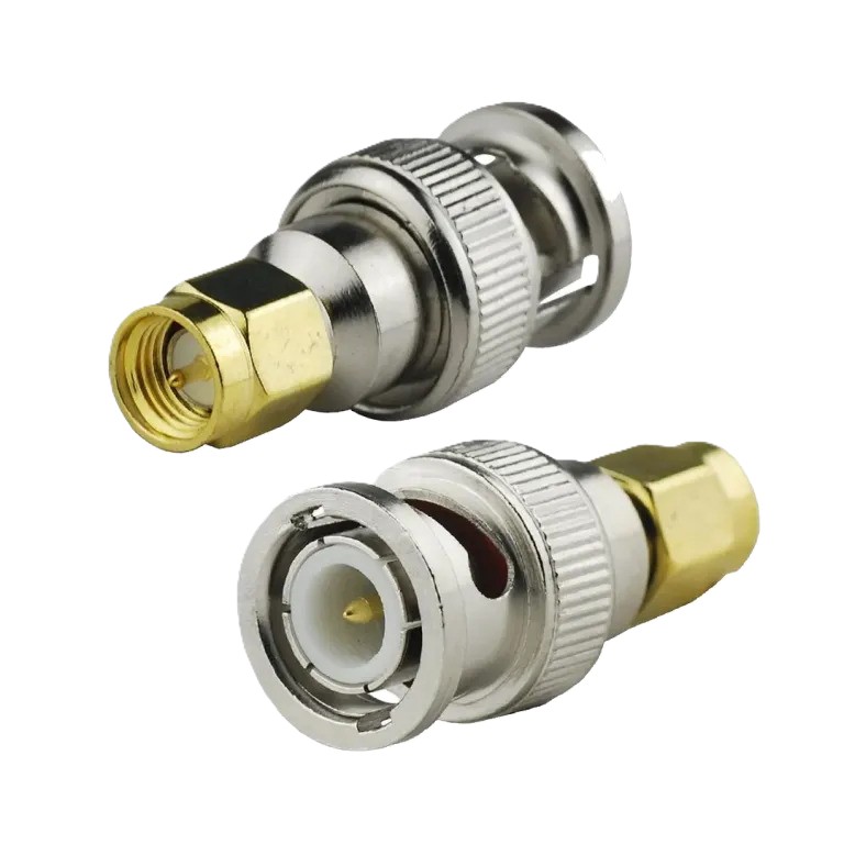 BNC Male to SMA Male RF Adapter Connector (Coaxial Converter) image 1