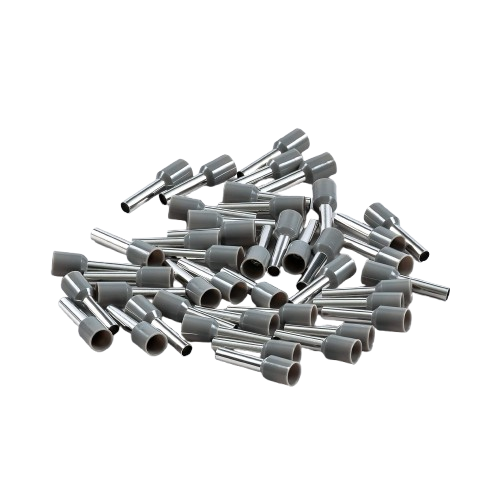 0.5mm Insulated Cord End Terminal Gray (Wire Ferrule / Crimp Terminal) image 1