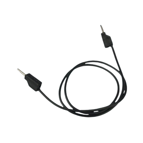2mm Moulded Patch Cord GP2 Black (Test Lead / Banana Plug Connector) image 1