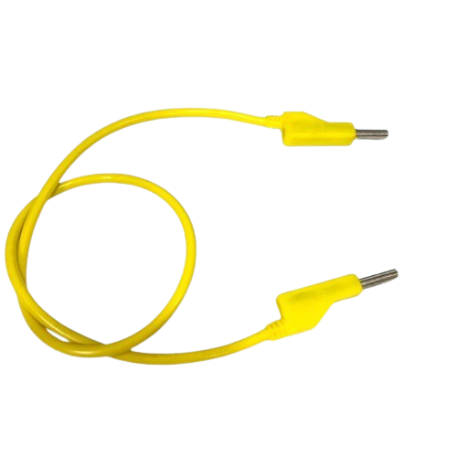 4mm Moulded Patch Cord GP4 Yellow (Test Lead / Laboratory Patch Cable) image 1
