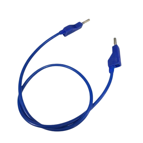 4mm Moulded Patch Cord GP4 Blue (Test Lead / Laboratory Patch Cable) image 1