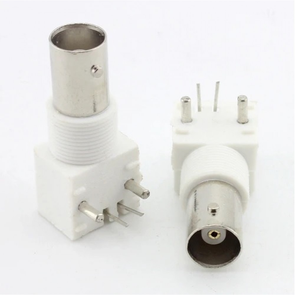 BNC Female Right Angle Type 416 Solder PCB Mount Connector image 1