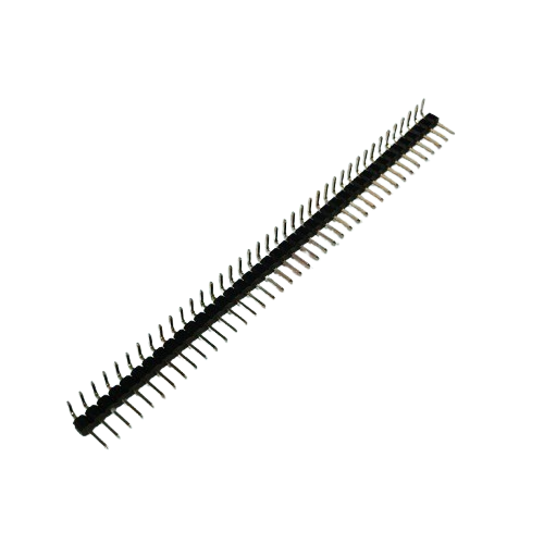 40-Pin 2mm Male Berg Strip Right Angle Single Row Header Gold Plated (2mm Pitch) image 1