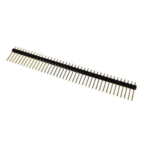 40-Pin 2.54mm Male Berg Strip Straight Single Row Header 15mm Height Gold Plated (2.54mm Pitch) image 1
