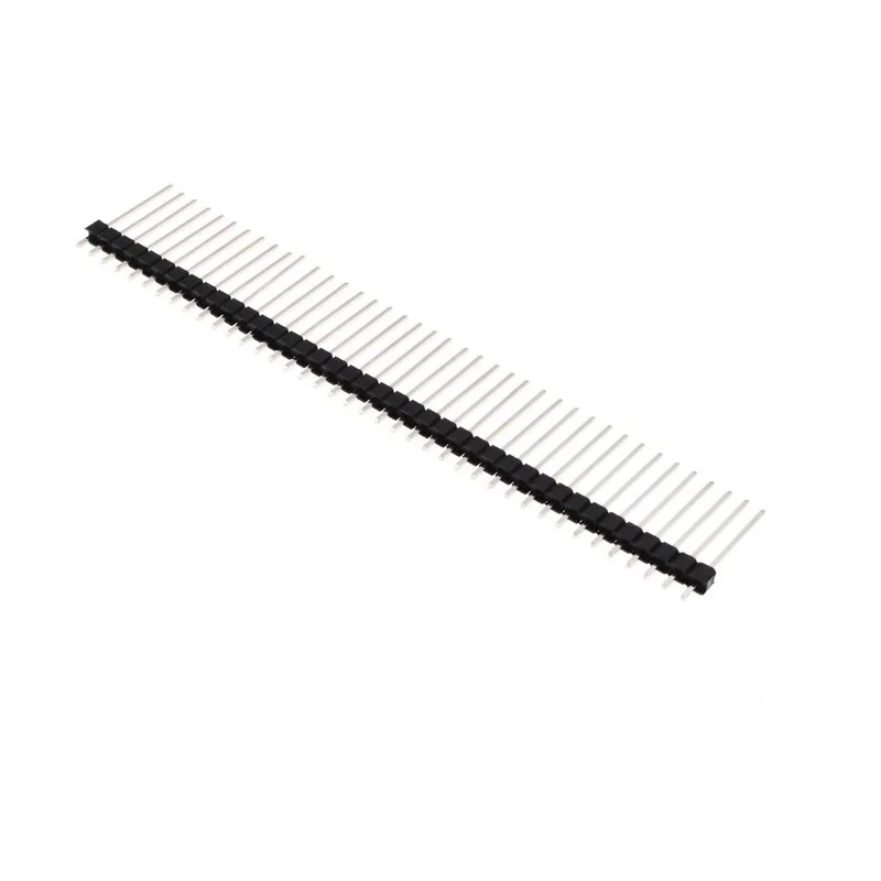40-Pin 2.54mm Male Berg Strip Straight Single Row Header 20mm Height Gold Plated (2.54mm Pitch) image 1
