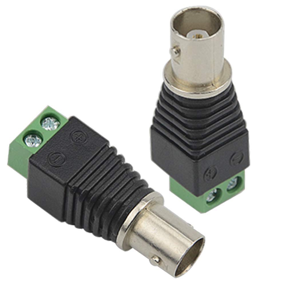 BNC Female Jack to AV 2 Pin Screw Terminal Connector image 1