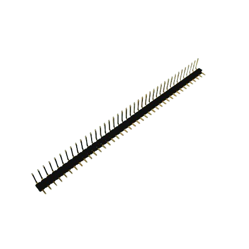 40 X 1 Pin 2.54mm Male Berg Strip Right Angle Single Row Header Gold Plated (2.54mm Pitch) image 1