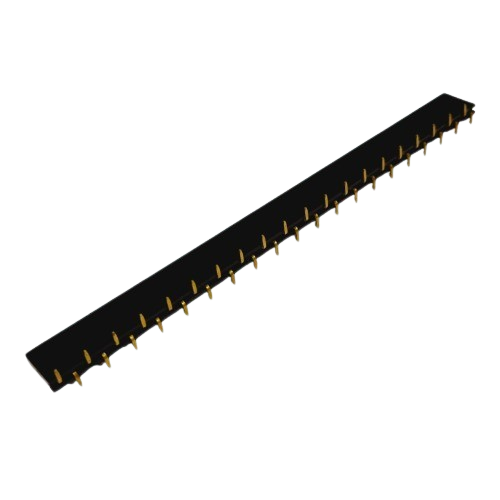 40 X 1 Pin 2.54mm SMT Female Berg Strip Single Row Header Gold Plated (2.54mm Pitch) image 1