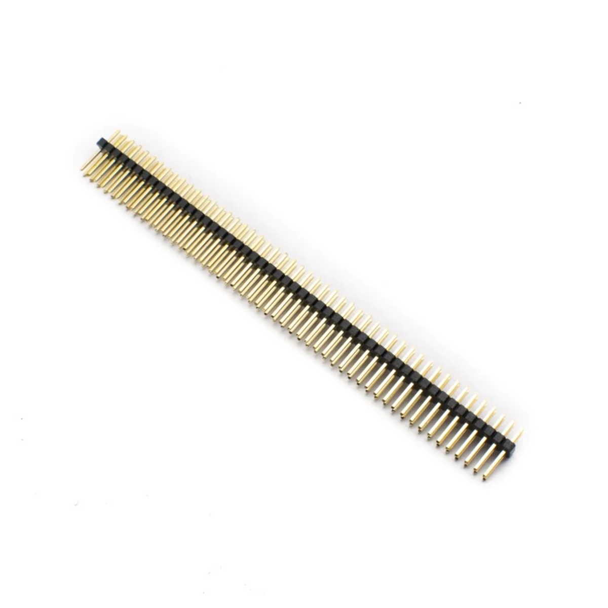 40 X 2 Pin 1.27mm Male Berg Strip Straight Double Row Header Gold Plated (1.27mm Pitch) image 1