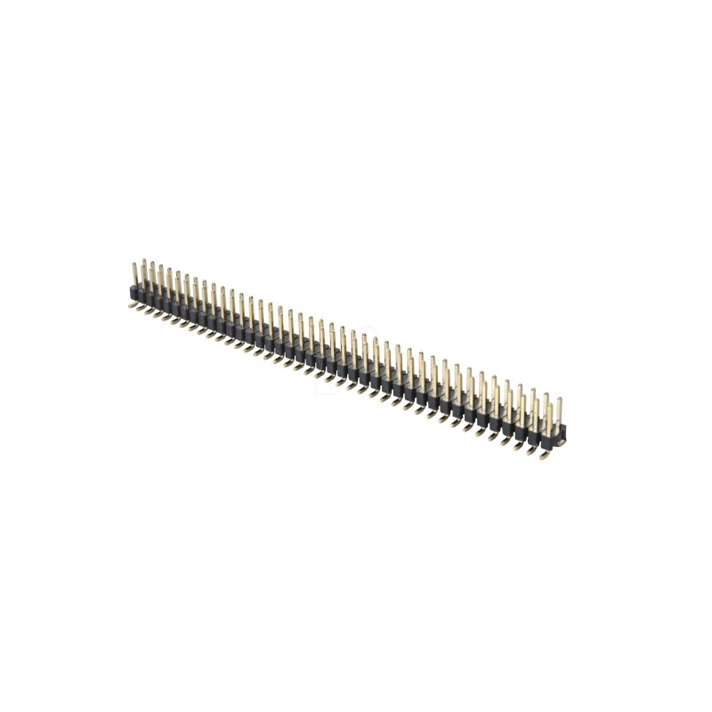 40 X 2 Pin 1.27mm SMT Male Berg Strip Straight Double Row Header Gold Plated (1.27mm Pitch) image 1